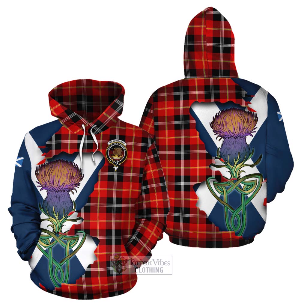 Majoribanks Tartan Family Crest Cotton Hoodie Scottish Thistle Celtic Inspired - Tartan Vibes Clothing