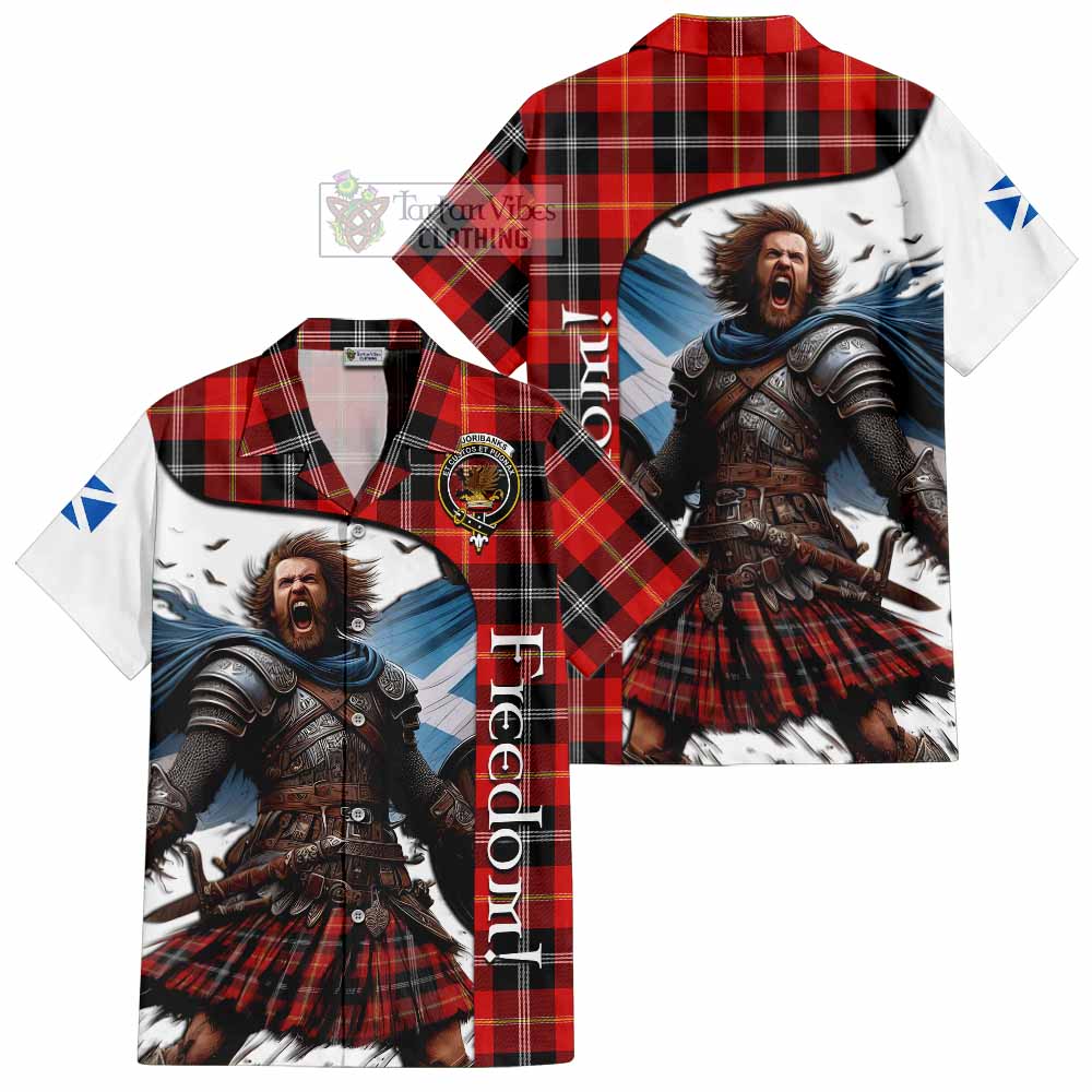 Majoribanks Crest Tartan Hawaiian Shirt Inspired by the Freedom of Scottish Warrior - Tartan Vibes Clothing