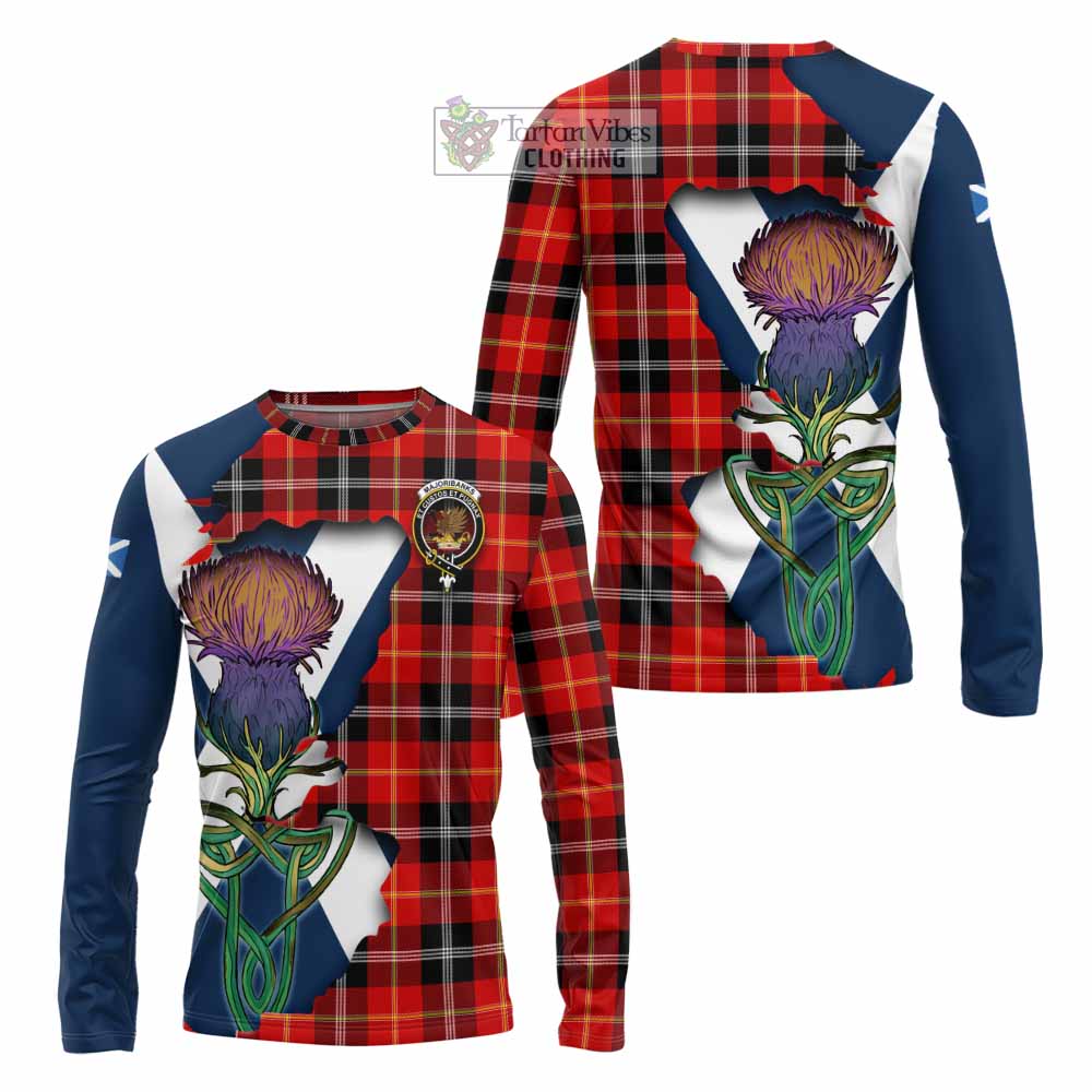 Majoribanks Tartan Family Crest Long Sleeve T-Shirt Scottish Thistle Celtic Inspired - Tartan Vibes Clothing