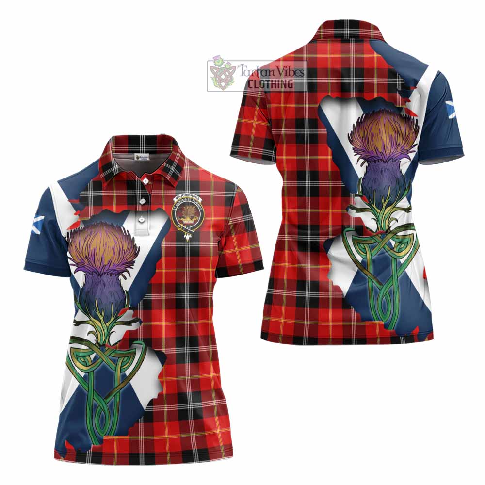 Majoribanks Tartan Family Crest Women's Polo Shirt Scottish Thistle Celtic Inspired - Tartan Vibes Clothing