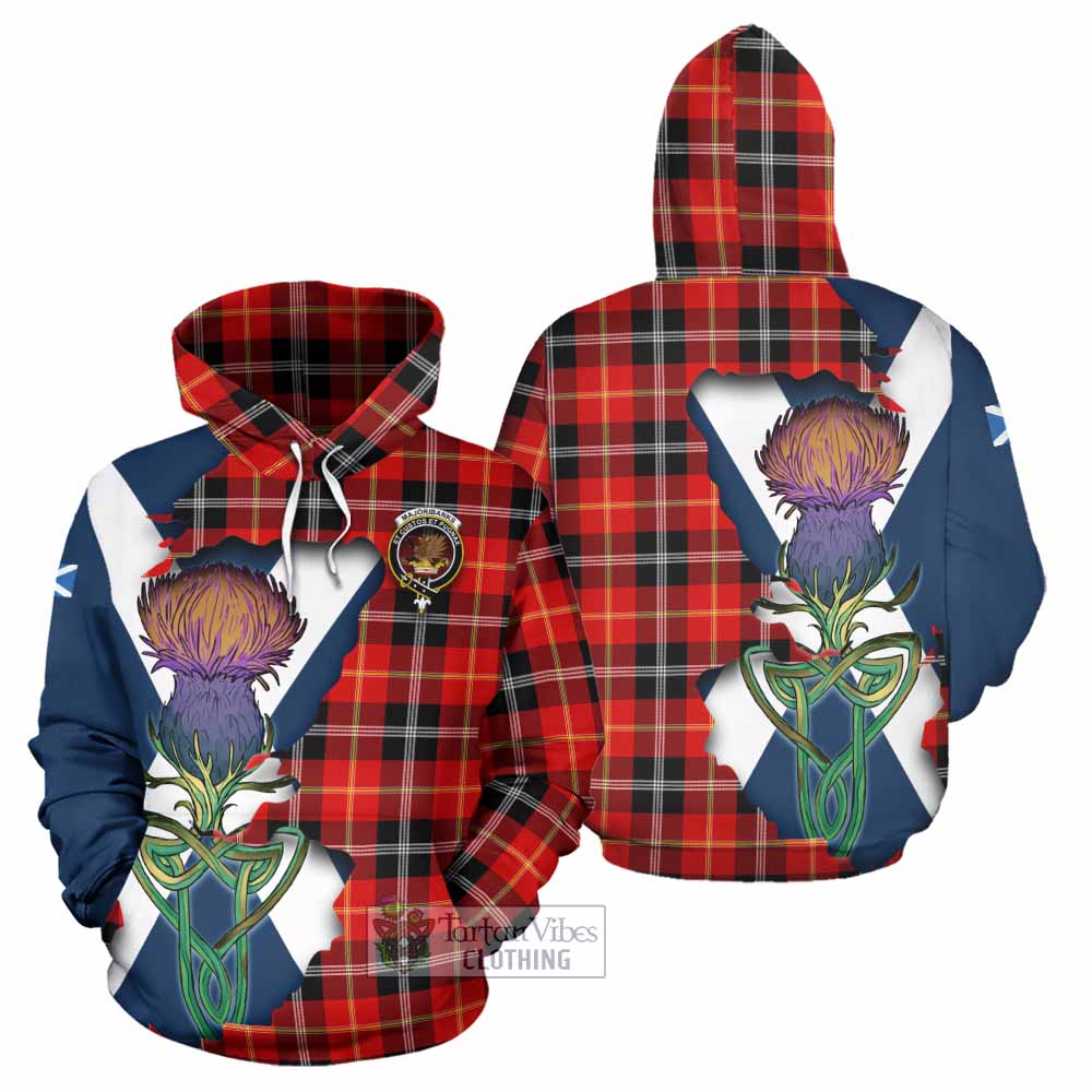 Majoribanks Tartan Family Crest Hoodie Scottish Thistle Celtic Inspired - Tartan Vibes Clothing