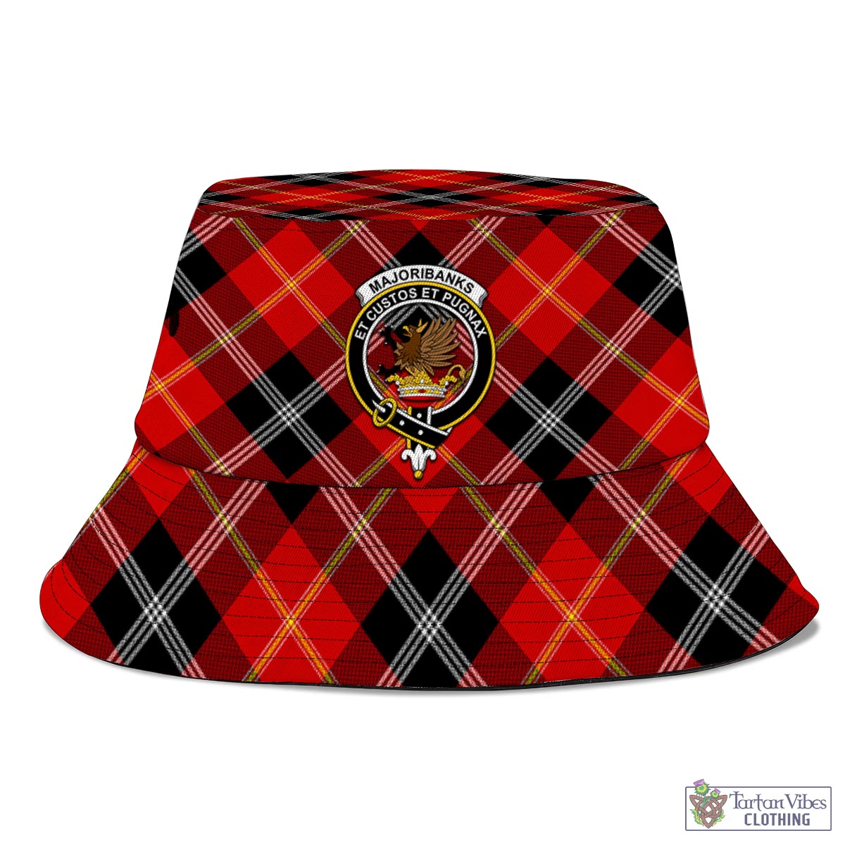 Majoribanks Tartan Bucket Hat with Family Crest - Tartan Vibes Clothing