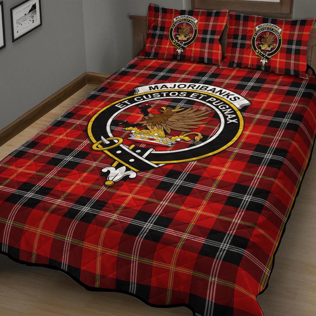 Majoribanks Tartan Quilt Bed Set with Family Crest - Tartan Vibes Clothing