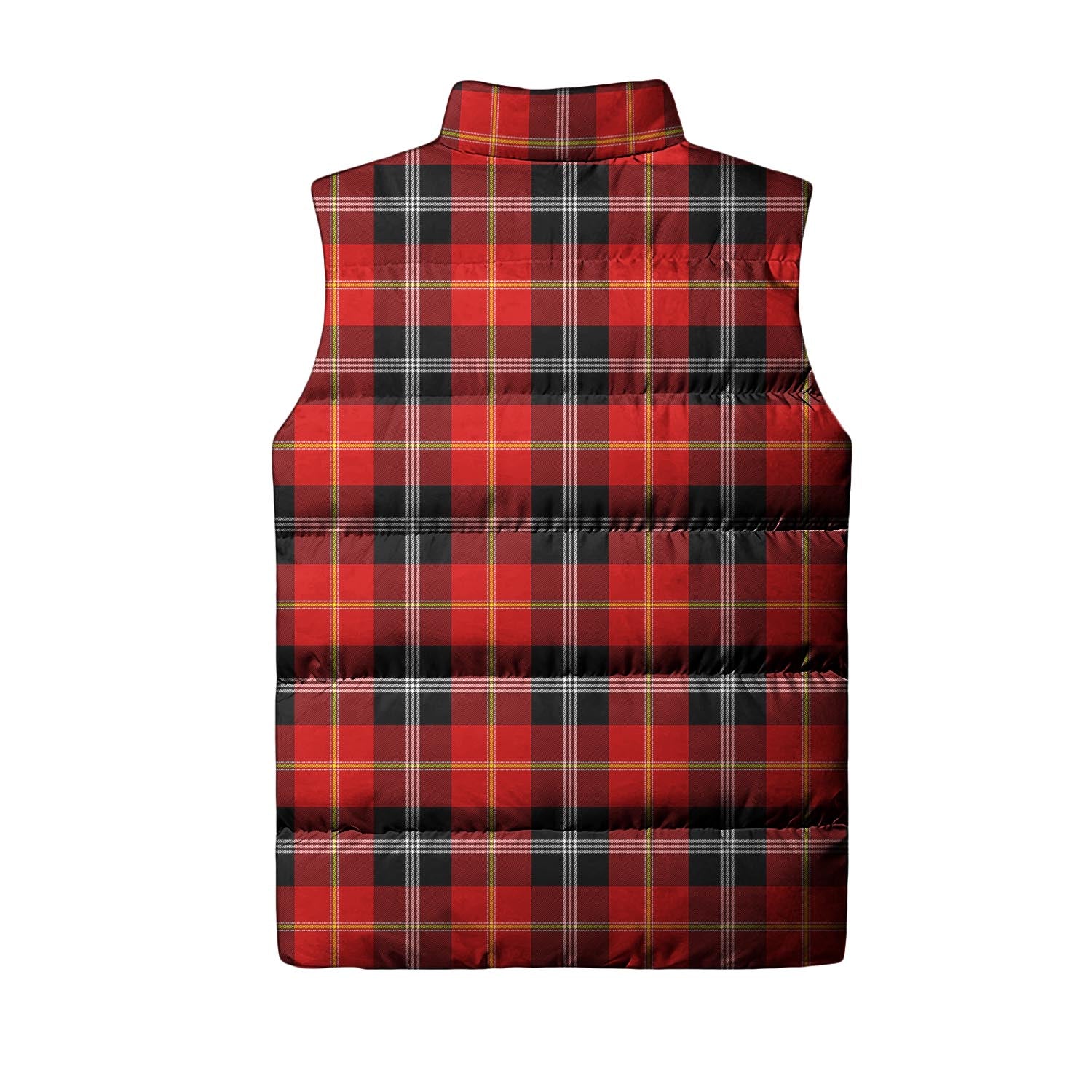 Majoribanks Tartan Sleeveless Puffer Jacket with Family Crest - Tartan Vibes Clothing