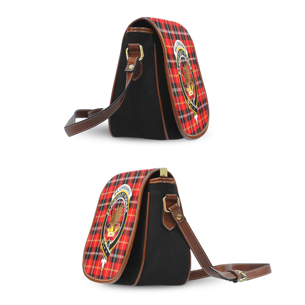 Majoribanks Tartan Saddle Bag with Family Crest - Tartan Vibes Clothing