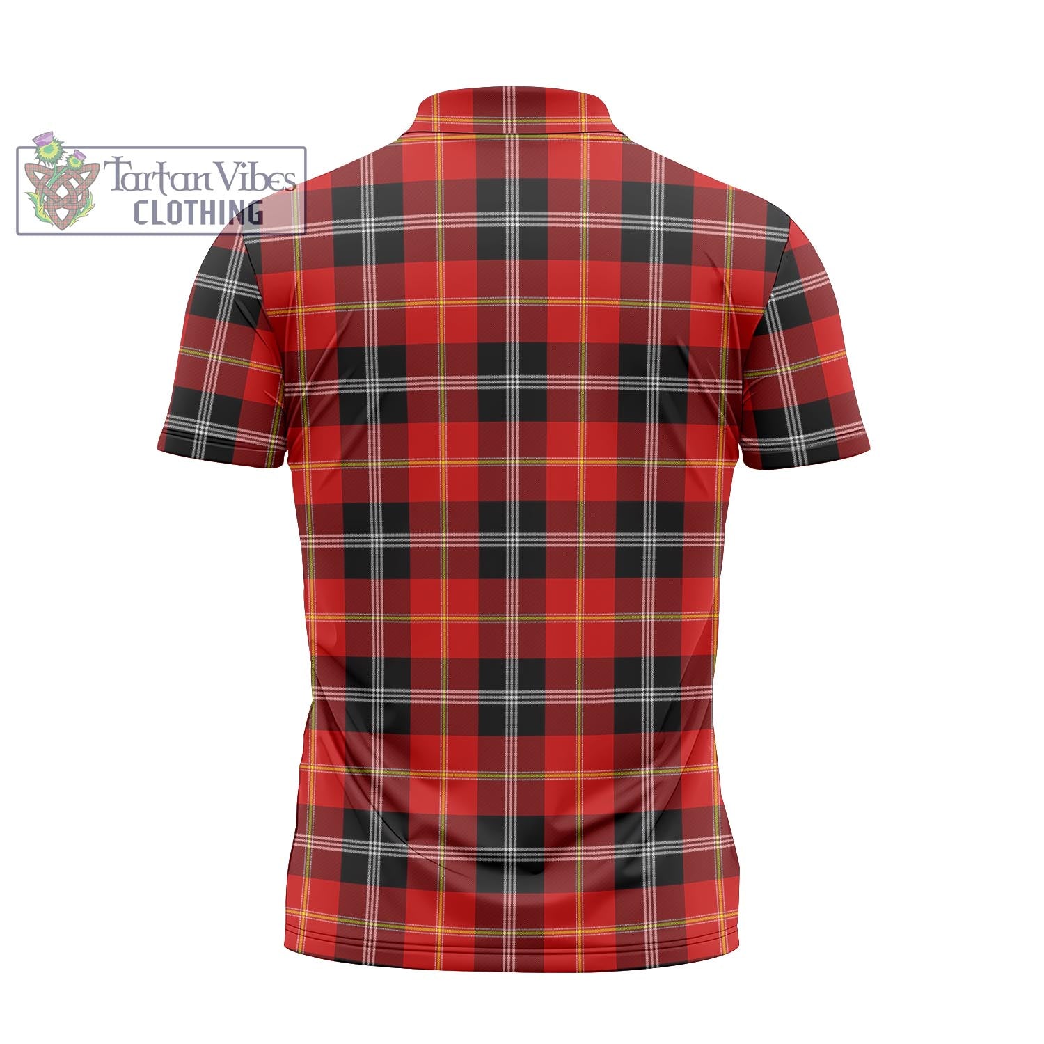 Tartan Vibes Clothing Majoribanks Tartan Zipper Polo Shirt with Family Crest
