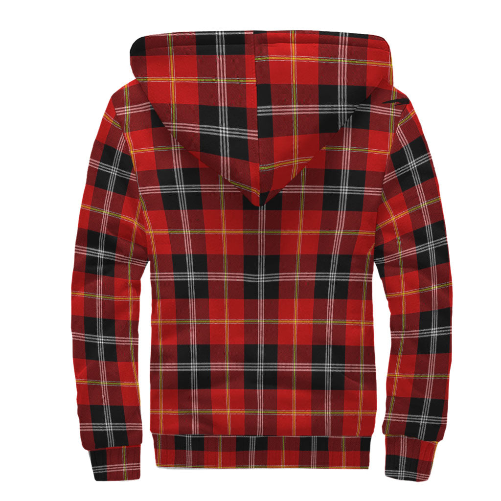 Majoribanks Tartan Sherpa Hoodie with Family Crest - Tartan Vibes Clothing
