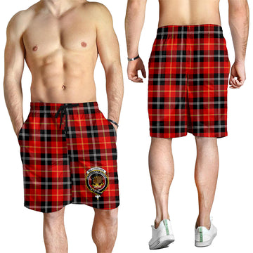 Majoribanks Tartan Mens Shorts with Family Crest - Tartan Vibes Clothing