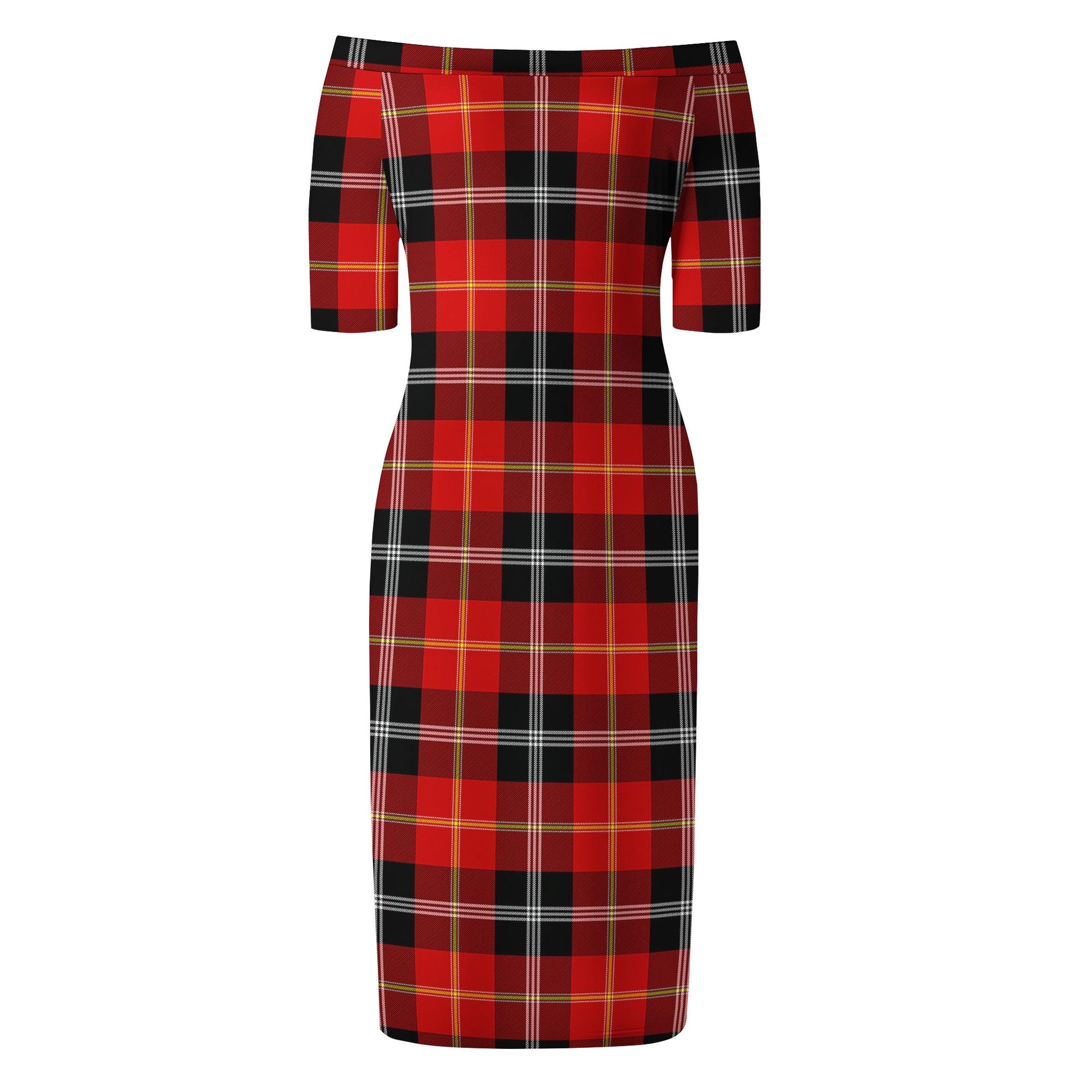 Majoribanks Tartan Off Shoulder Lady Dress - Tartan Vibes Clothing
