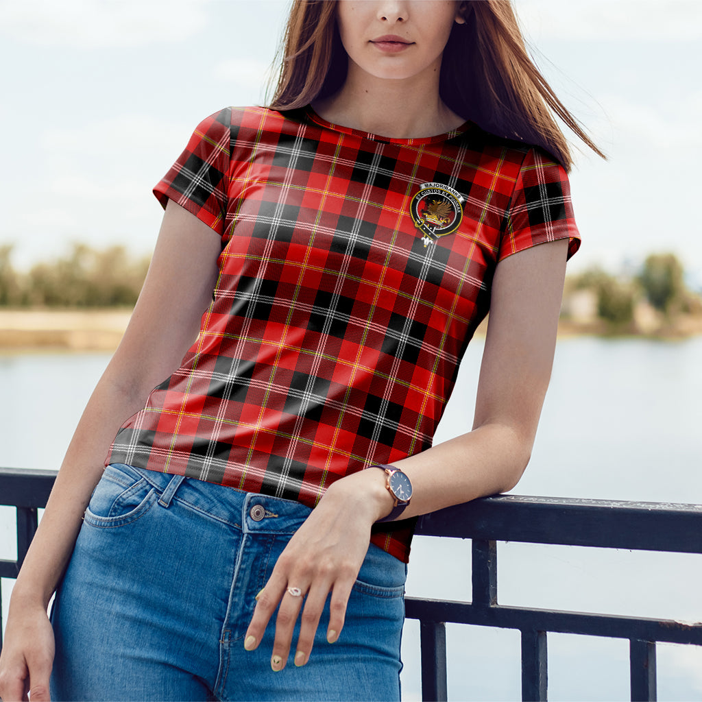 Majoribanks Tartan T-Shirt with Family Crest - Tartan Vibes Clothing