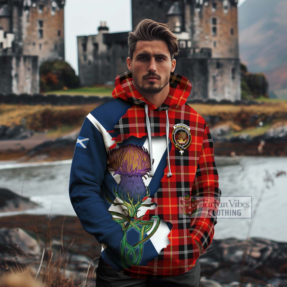 Majoribanks Tartan Family Crest Cotton Hoodie Scottish Thistle Celtic Inspired - Tartan Vibes Clothing