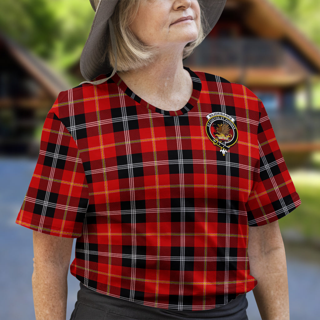 Majoribanks Tartan T-Shirt with Family Crest - Tartan Vibes Clothing