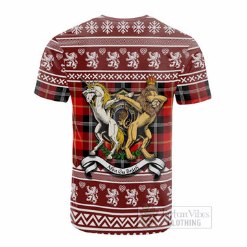Majoribanks Clan Tartan Crest Christmas Cotton T-shirt Coat of Arms Funny Style