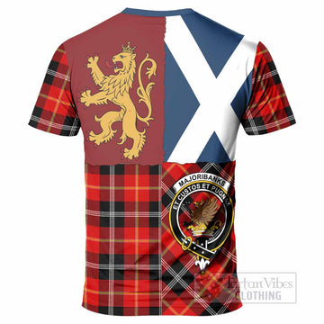 Majoribanks Crest Tartan T-Shirt with Lion Rampant Saltire Style