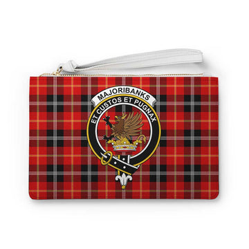 Tartan Vibes Clothing Majoribanks Family Crest Tartan Clutch Bag