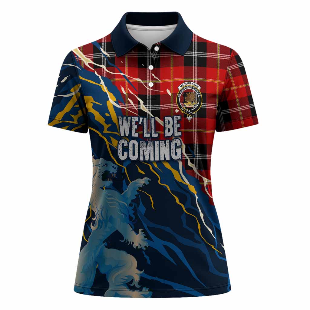 Majoribanks Scotland Tartan Women Polo Shirt WC2026 Football - We'll Be Coming