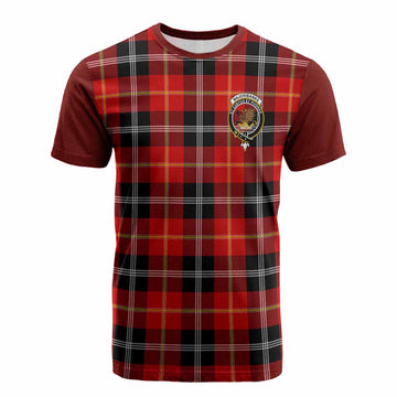 Majoribanks Tartan Accent Cotton T-shirt with Family Crest