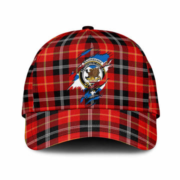 Majoribanks Tartan Classic Cap with Family Crest In Me Style