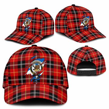 Majoribanks Tartan Classic Cap with Family Crest In Me Style