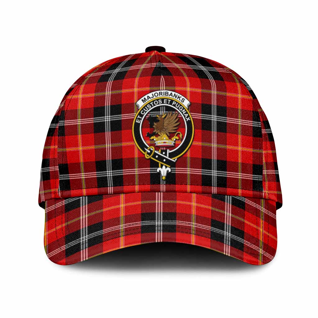 Majoribanks Tartan Classic Cap with Family Crest