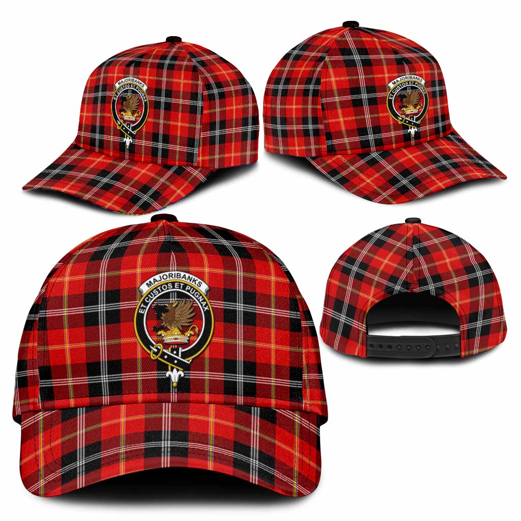 Majoribanks Tartan Classic Cap with Family Crest
