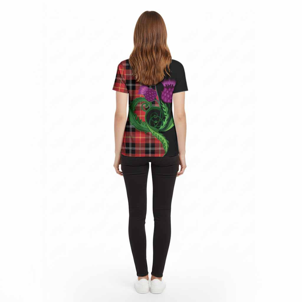 Majoribanks Tartan Cotton T-shirt Traditional Scottish Thistle