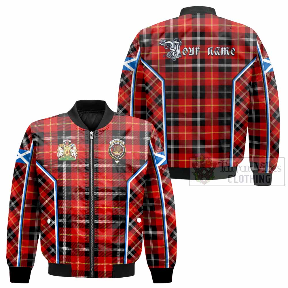Majoribanks Tartan Crest Bomber Jacket Scotland Coat of Arm Flag Style - Tartan Vibes Clothing