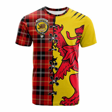 Majoribanks Tartan Family Crest Cotton T-shirt Lion Rampant Honor