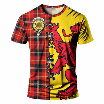 Majoribanks Tartan Family Crest T-shirt Lion Rampant Honor