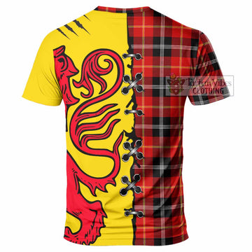 Majoribanks Tartan Family Crest T-shirt Lion Rampant Honor
