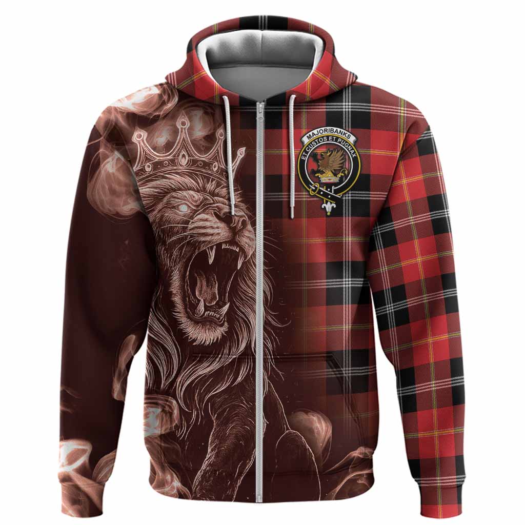 Majoribanks Tartan Hoodie Roaring Lion Heritage