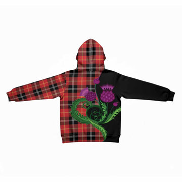 Majoribanks Tartan Kid Hoodie Traditional Scottish Thistle