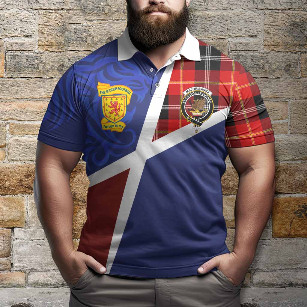 Majoribanks The Scottish Football Crest Polo Shirt Lion-Tartan Army