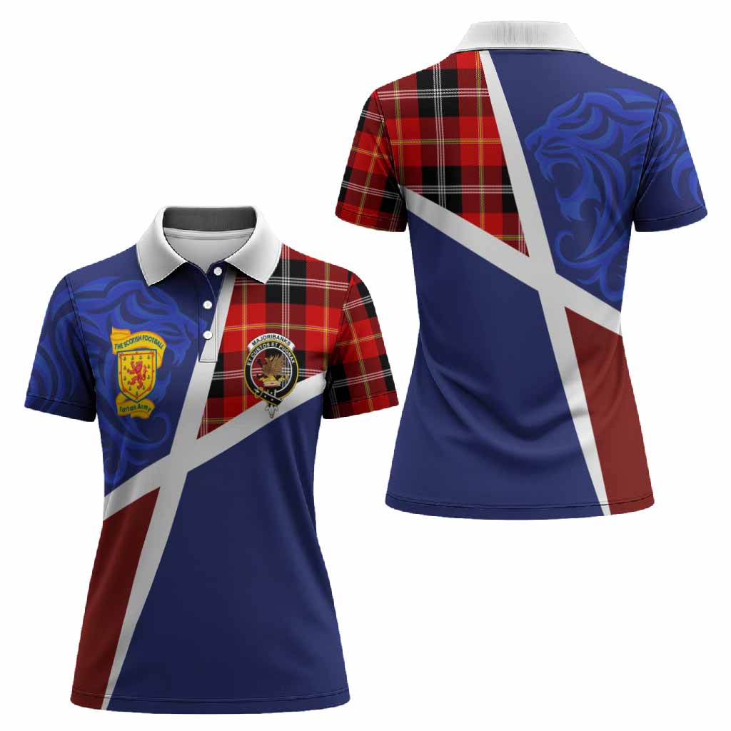 Majoribanks The Scottish Football Crest Women Polo Shirt Lion-Tartan Army