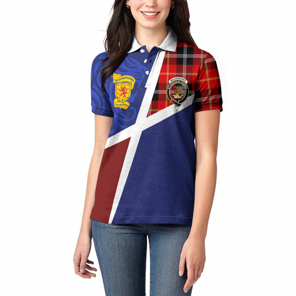 Majoribanks The Scottish Football Crest Women Polo Shirt Lion-Tartan Army