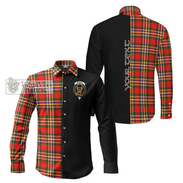 MakGill Modern Tartan Long Sleeve Button Shirt with Family Crest and Half Of Me Style Men's Shirt S - Tartanvibesclothing Shop