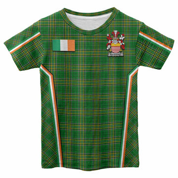 Malaphant Irish Clan Coat of Arm Tartan Kid T-shirt Flag Style