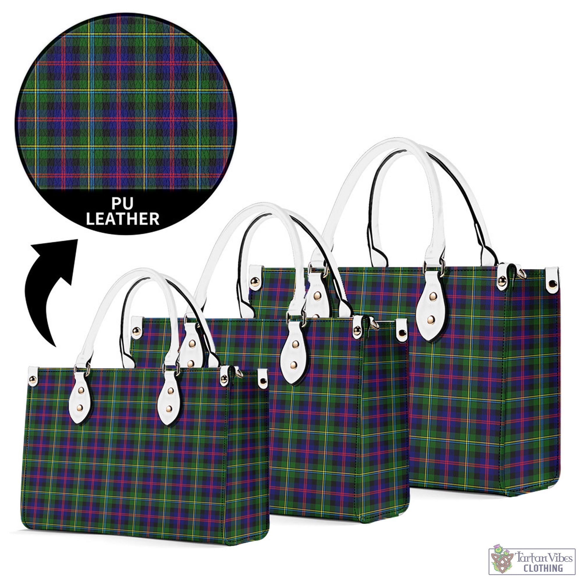 Tartan Vibes Clothing Malcolm Tartan Luxury Leather Handbags