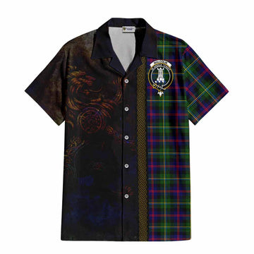 Malcolm Tartan Family Crest Hawaiian Shirt Alba Gu Brath Be Brave Lion Ancient Style