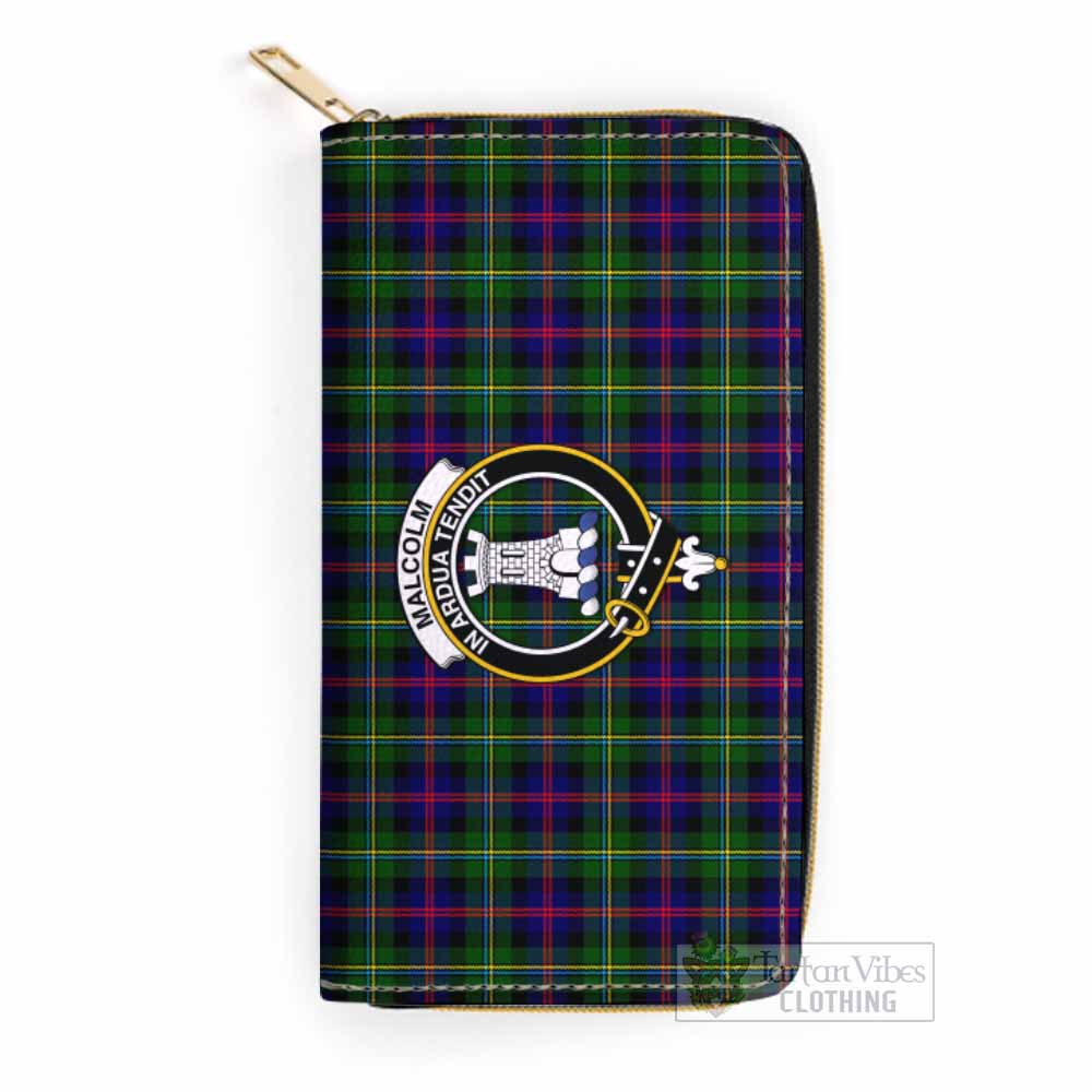 Tartan Vibes Clothing Malcolm Tartan Women's Leather Wallet with Family Crest