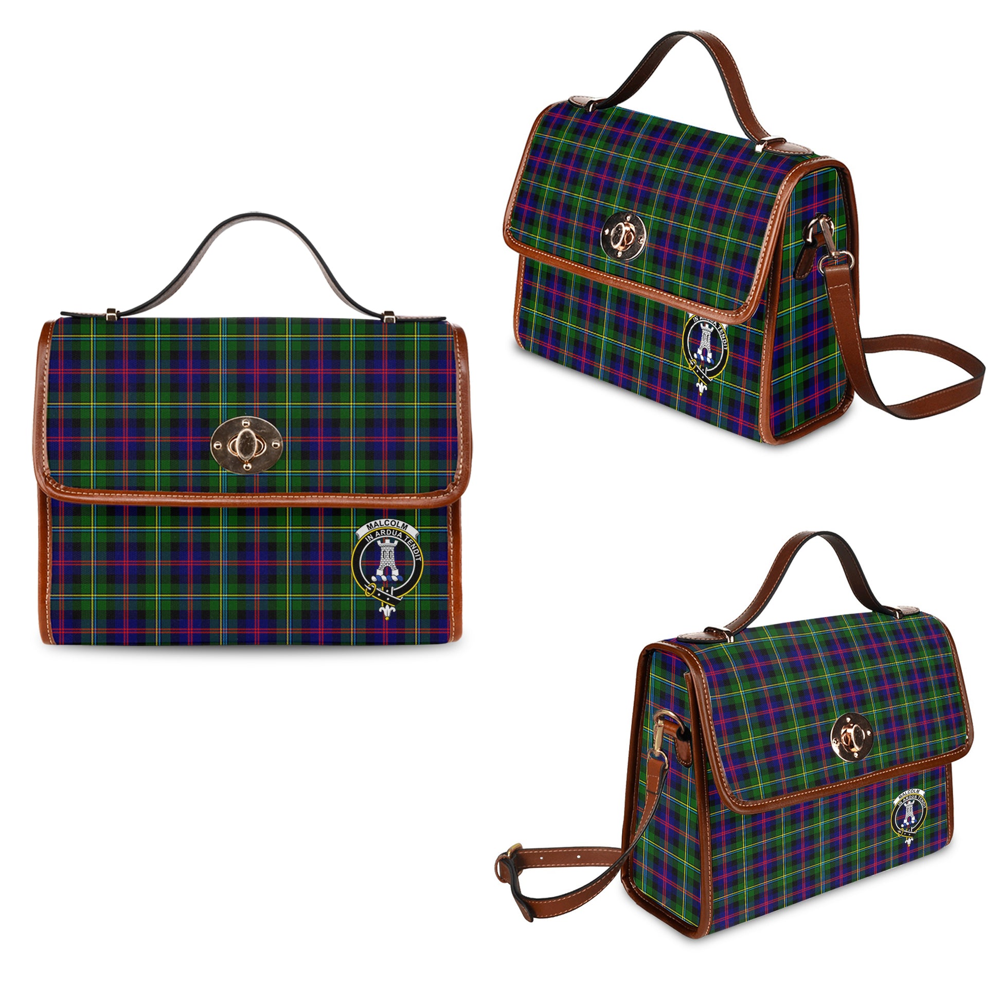 malcolm-tartan-leather-strap-waterproof-canvas-bag-with-family-crest