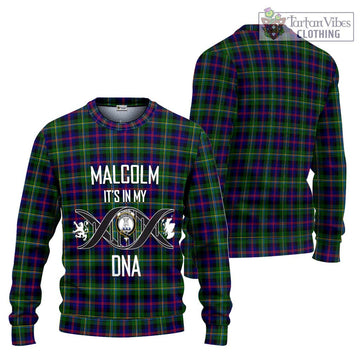 Malcolm Tartan Ugly Sweater with Family Crest DNA In Me Style