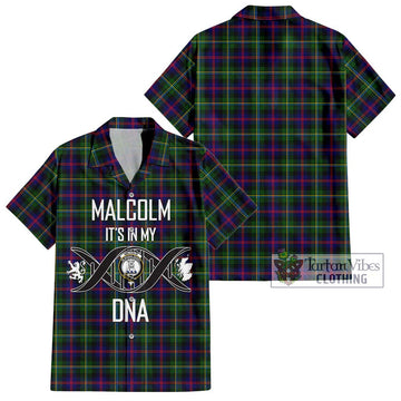 Malcolm Tartan Hawaiian Shirt with Family Crest DNA In Me Style