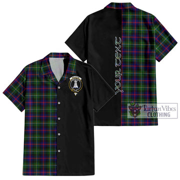 Malcolm Tartan Hawaiian Shirt with Family Crest and Half Of Me Style