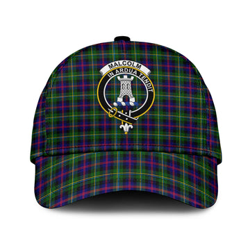 Malcolm Tartan Classic Cap with Family Crest