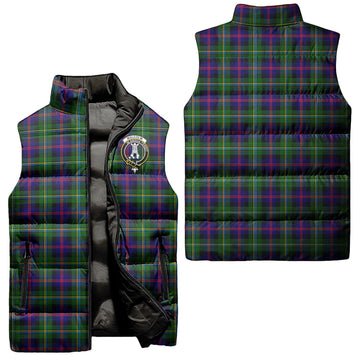 Malcolm Tartan Sleeveless Puffer Jacket with Family Crest