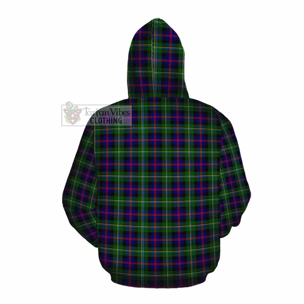 Tartan Vibes Clothing Malcolm Tartan Cotton Hoodie with Family Crest DNA In Me Style