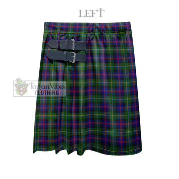 Malcolm Tartan Men's Pleated Skirt - Fashion Casual Retro Scottish Kilt Style