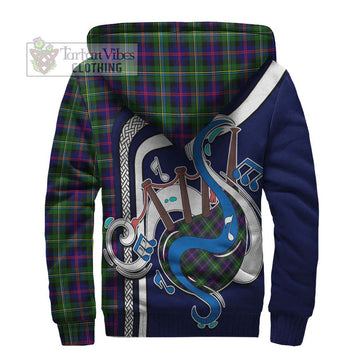 Malcolm Tartan Sherpa Hoodie with Epic Bagpipe Style