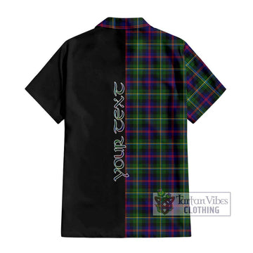 Malcolm Tartan Hawaiian Shirt with Family Crest and Half Of Me Style